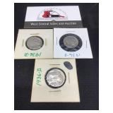 Three 1936-D Buffalo Nickels