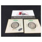 Two 1920 Buffalo Nickels