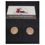 Two 1909 Indian Cents