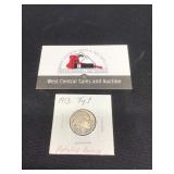 1913 Buffalo 5 Cent Type 1 Rotated Reverse