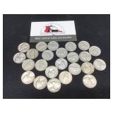 24 Jefferson Nickels 1940