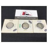 Three Buffalo Nickels