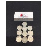 Ten Liberty V 5 Cent