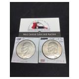 Two 1976-D Ike