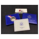 1986 Liberty Proof Half Box & COA