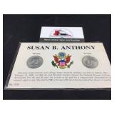 Two Susan B Anthony Quarters