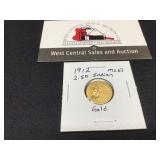 1912 Gold 2.50 Mint State