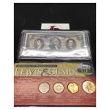 Lewis Clark $2 Note and UNC Sacagawea 2006 Nickles