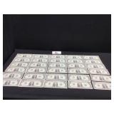 30 Consectutive Serial Crisp UNC 1963-B $1