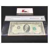 1985 $10 Note FR-2027G GEM UNC 67