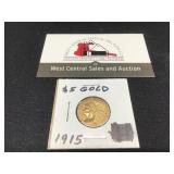 1915 $5 Gold Indian