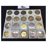 Group of 20 Iowa Centennial Town Medals