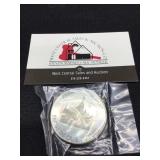 1972 Adel IA Centennial Medal .925 Sterling Silver