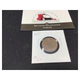 1871 II Cent Sharp "WE" on Obverse