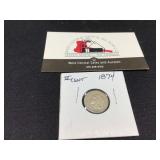 1874 Three Cent Piece