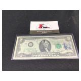 $2 1976 w/ Humboldt IA Cancel on 2 Cent Stamp