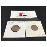 1927 P & D Wheat Cents