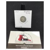 1911 Barber Dime- Silver