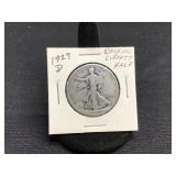 1929 D Walking Liberty Half