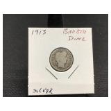 1913 Barber Dime - Silver