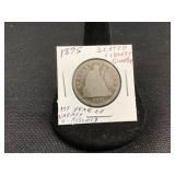 1875 Seated Liberty Quarter