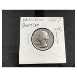 1967 Washington Quarter - UNC
