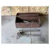 Ridgid Pipe bender & Box of Misc Tools