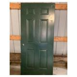 Green Metal Door