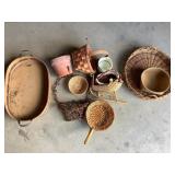 Wicker Basket & Misc