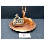 Boyd, Deer & Metal Platter