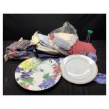 Vintage Fabrics & Collector Plates