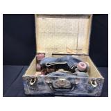 Vintage Skates in Metal Case