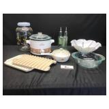 Crock Pot & Misc Glassware