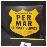 Protected by Per Mar Security Service Sign