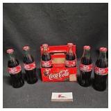 Coca Cola 2001 Santa Claus 6 Pack Bottles
