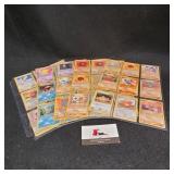 90 Pokemon cards , Foreign, Halo, First Gen?