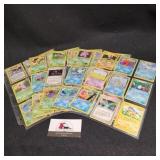 90 Pokemon cards , Foreign, Halo, First Gen?