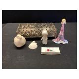 Mirror Dresser Tray & Misc Decor