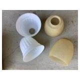 Four Glass Lampshades