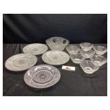 Matching Glass & Plates