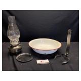 Enamel Pan, Oil Lamp