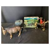 Plastic Horse & Buggy