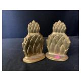 Cast Iron Pineapple Book Ends