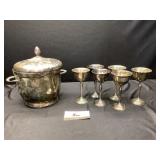 Metal Cups & Ice Bucket