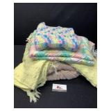 Tote of Baby Blankets & Crochet