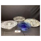 Cake Plates & relish Tray
