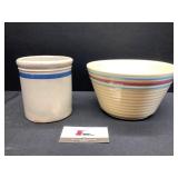 Stoneware Bowl & Crock