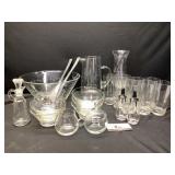 Grape Etched Glassware