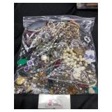 Gallon Bag of Misc Jewelry
