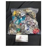 Gallon Bag of Misc Jewelry